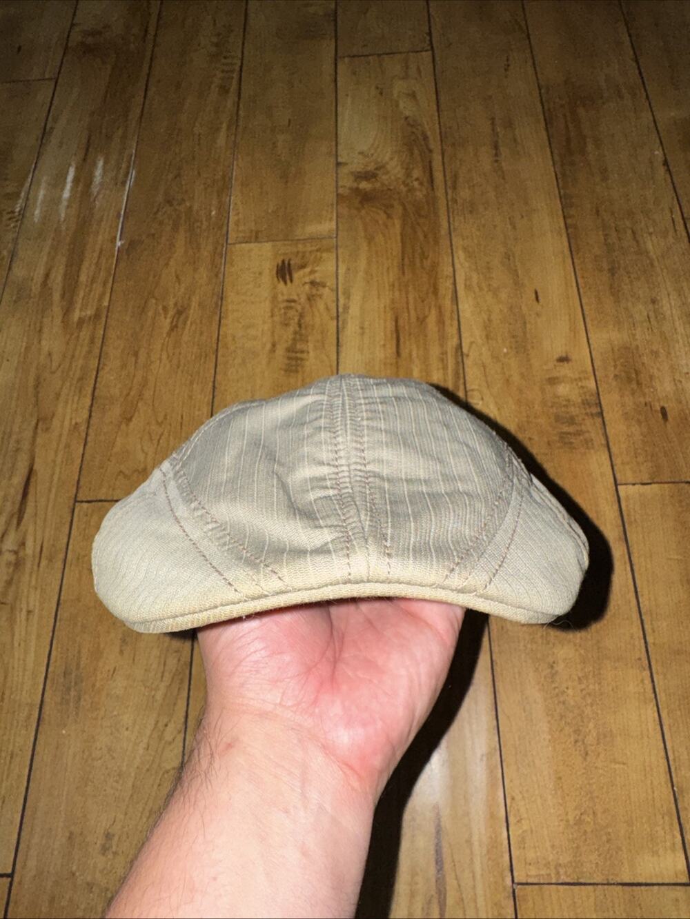 Goorin Bros. Newsboy Cap Tan Wool Blend Hat Size XL Ivy Cabbie Driving Cap